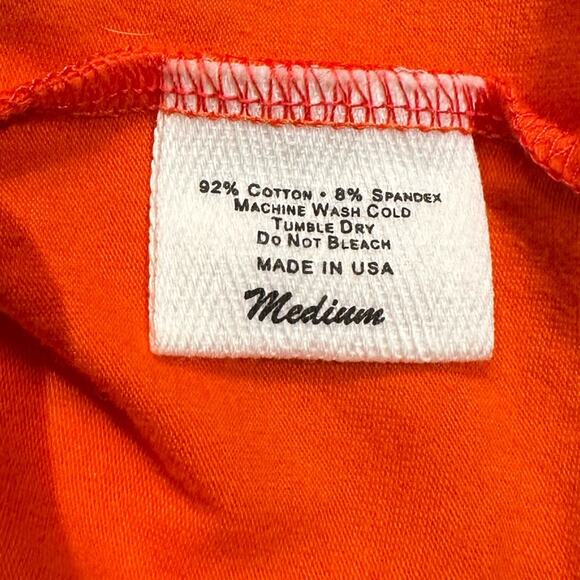 OSU Oklahoma State University Women’s Size Medium Orange Cotton Blend Dress - Picture 5 of 6